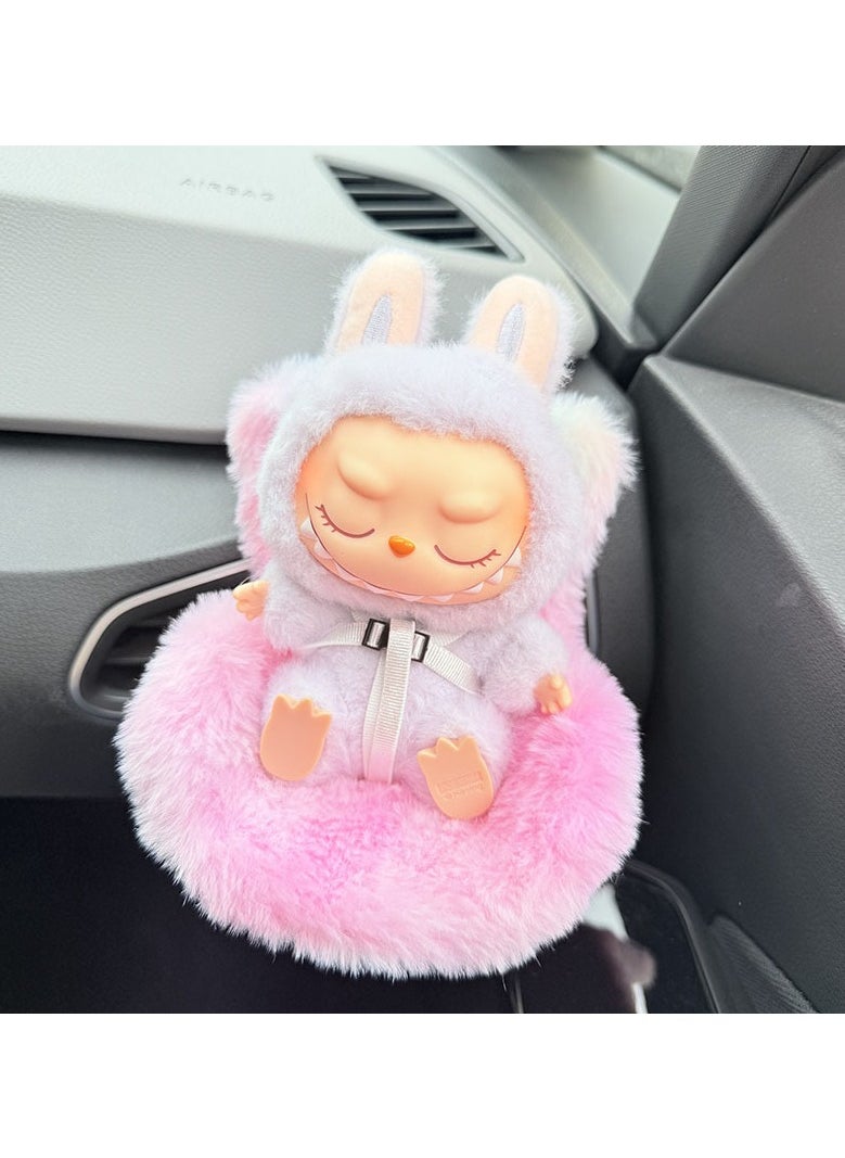 LABUBU Labubu doll safety seat Belle pendant car interior sofa aromatherapy decoration sitting posture LABUBU  - Image 2