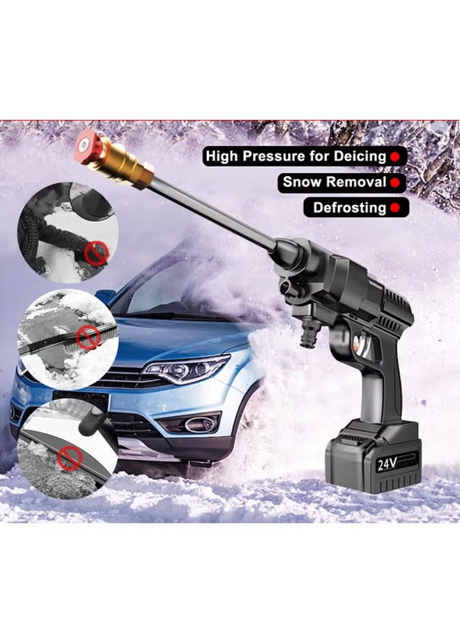 Bolivia's Pressure Washer, Cordless 24V High Pressure Car Washing Pump, Portable Electric Cleaner Gun with 9m Hose for Car & Home Cleaning - Multicolor - Image 2