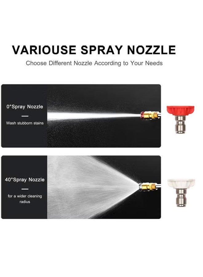 Bolivia's Pressure Washer, Cordless 24V High Pressure Car Washing Pump, Portable Electric Cleaner Gun with 9m Hose for Car & Home Cleaning - Multicolor - Image 4