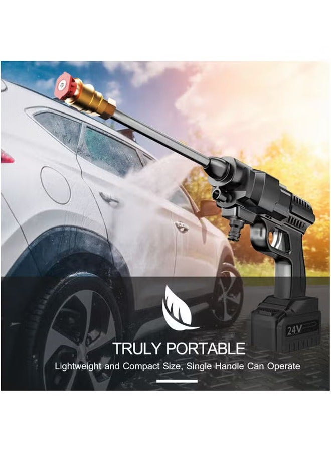 Bolivia's Pressure Washer, Cordless 24V High Pressure Car Washing Pump, Portable Electric Cleaner Gun with 9m Hose for Car & Home Cleaning - Multicolor - Image 5