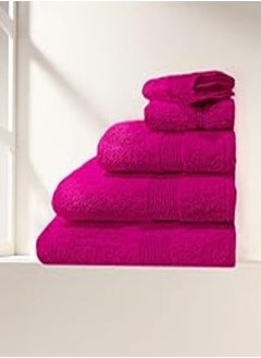 PACHA HOME Cotton Towel Model R12- Size: 70 cm x 140 cm - Color: Violet - Made In Egypt. 