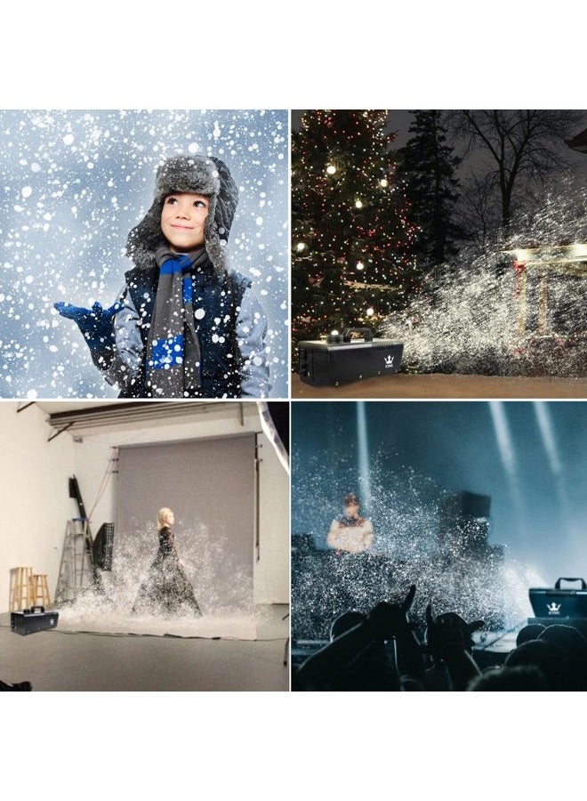 KYNG Snow Machine 650W Wired Remote Snow Maker Snowflake Maker for DJ Parties, Christmas, Holidays, Parties - Image 3