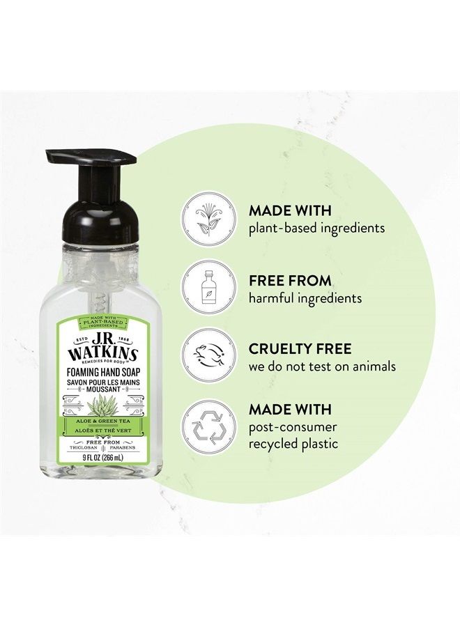 Watkins 20623 9 oz Aloe & Green Tea Scent Foaming Hand Soap - Image 2