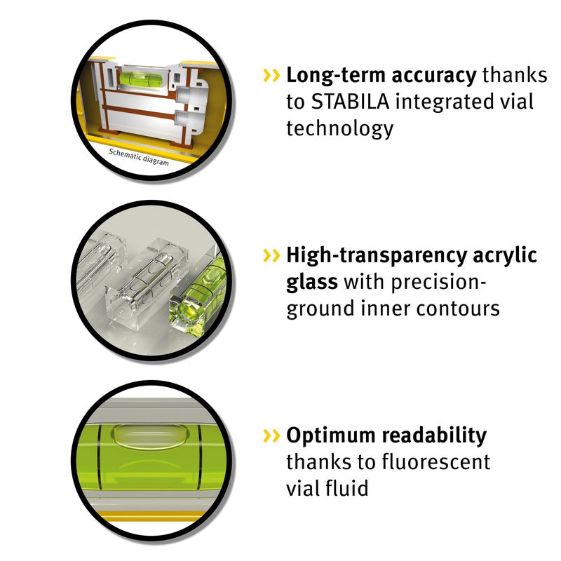 ستابيلا مستوى الروح من نوع Stabila 70، 30 سم - Image 3