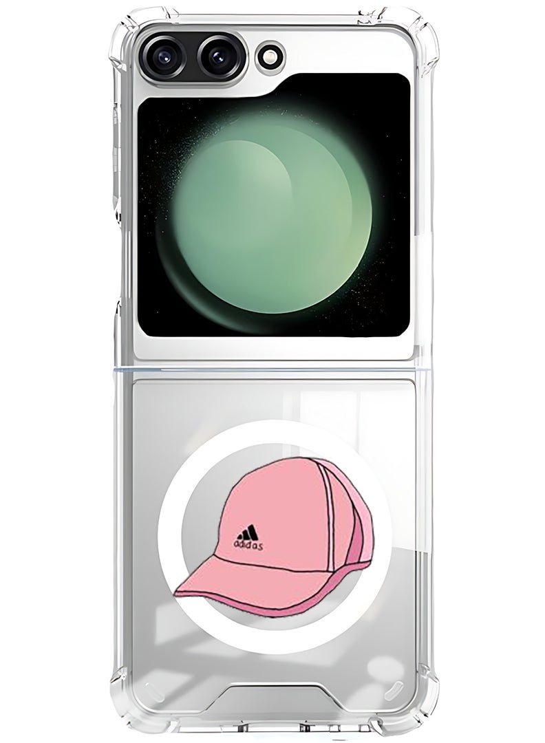 Theodor Magnetic Case for Samsung Galaxy Z Flip 5 Compatible with MagSafe Wireless Charging, Shockproof Phone Bumper Cover Cap - Image 1