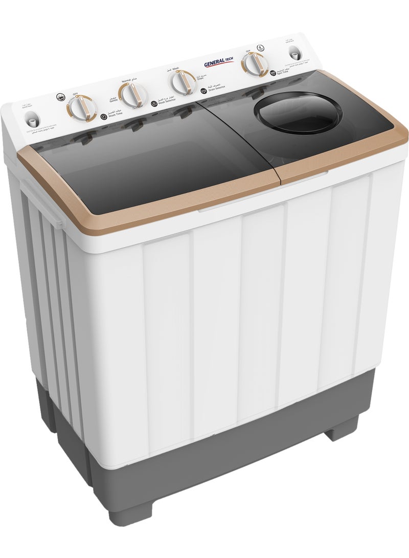 General Tech 14 Kg Twin Top Loading Washing Machine, High Quality, Easy to Move,