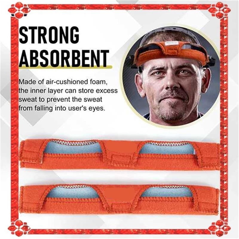 8Pcs Safety Helmet Sweat-absorbing Pad Air-cushioned Sweatband Assembly - Image 3