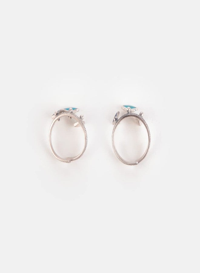 Shaya by CaratLane 925 Silver Oxidised Owning My Determined Hustle Toe Rings Gifts for Womens & Girls - Image 4