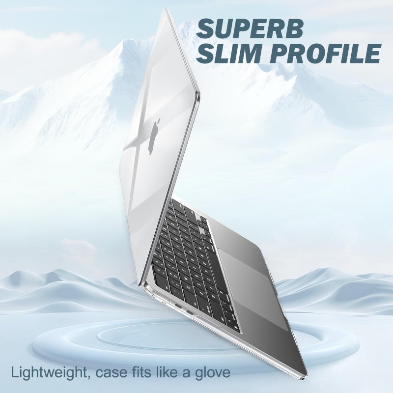 B BELK Compatible with MacBook Air 13 inch Case 2010-2017 Release Model A1466 A1369, Clear Plastic Laptop Hard Shell Case + Keyboard Cover + Screen Protector for MacBook Air 13.3 inch, Transparent - Image 3
