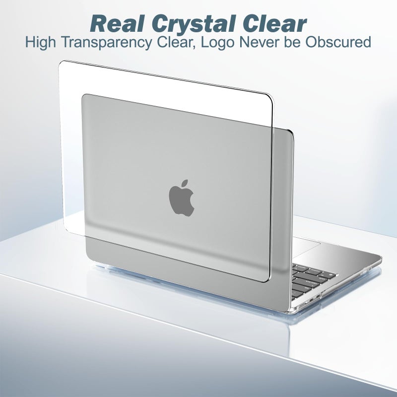 B BELK Compatible with MacBook Air 13 inch Case 2010-2017 Release Model A1466 A1369, Clear Plastic Laptop Hard Shell Case + Keyboard Cover + Screen Protector for MacBook Air 13.3 inch, Transparent - Image 2