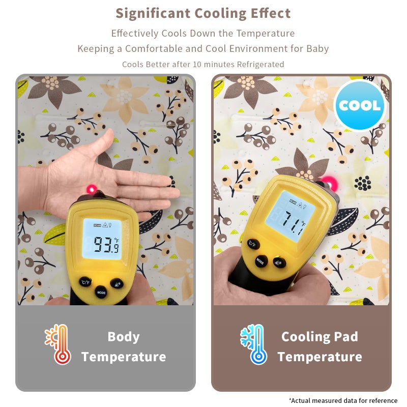 Yinbly Gel Car Seat Cooler Pad for Children,Summer Breathable Ice Stroller Cooler Mat,Multifunctional Baby Cooling Pad Suitable for Stroller, Baby Dining Chair, Child Safety Seat - Image 4