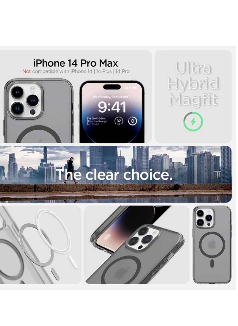 ELTRAZONE Ultra Hybrid Mag Designed for Apple iPhone 14 Pro Max Case - Frost Black - Image 2