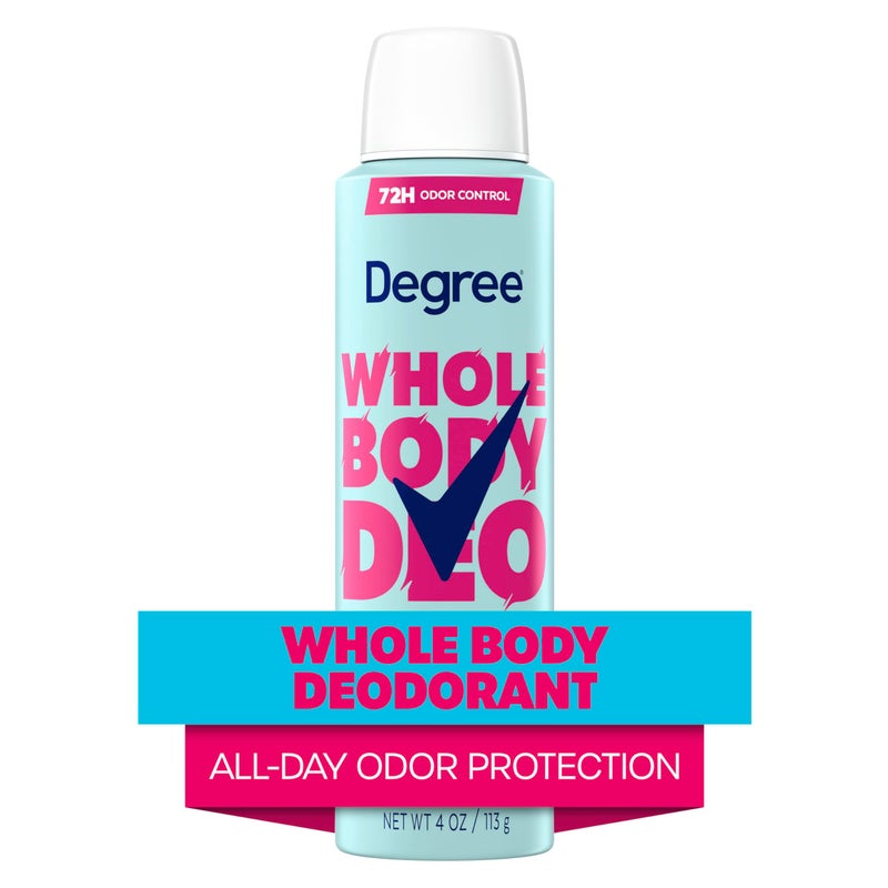 Degree Women Whole Body Deodorant Spray, Rose & Waterlily Scent, Aluminum Free 72H Odor Protection 4 oz - Image 3