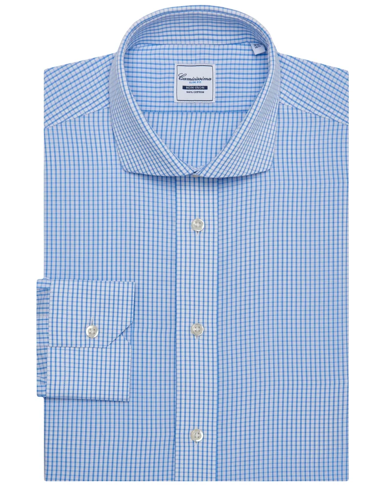 Camicissima Checked Poplin Non Iron Shirt