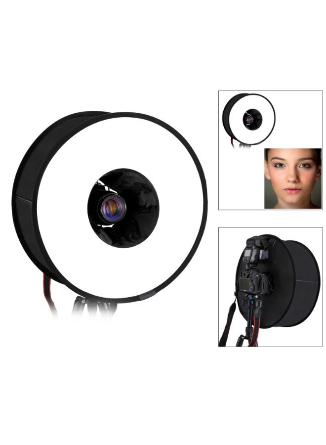 بولوز صندوق إضاءة ناعم دائري بحجم 45 سم للتصوير الماكرو والبورتريه – موزع ضوء فلاش SpeedLite قابل للطي - Image 1