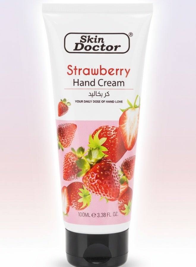 Strawberry Hand Cream 100 ml Moisturizing Nourishing Softening Repairing Hand Care Cream