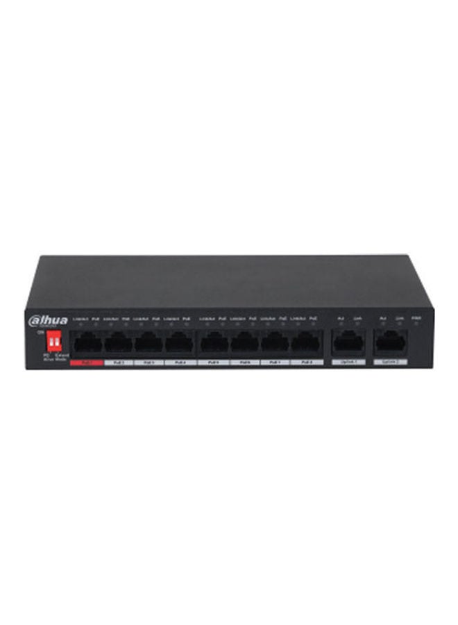 Dahua 10-Port Unmanaged Desktop Switch With 8-Port Poe Black - Image 2