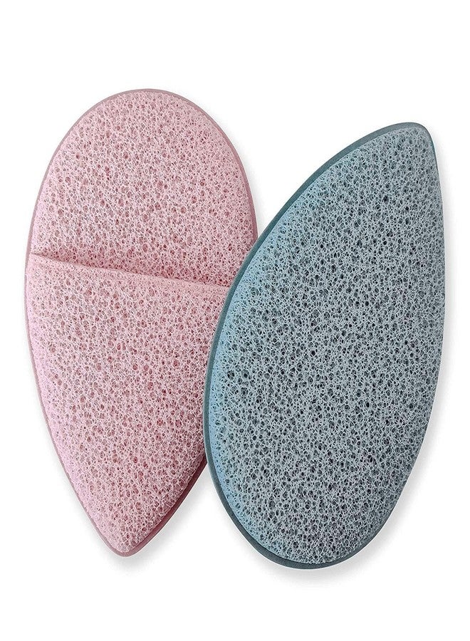 Ruby Face Rubyface 2 Pcs Facial Finger Sponge, Deep Pore Cleansing And Exfoliating Blackheads, Daily Facial Cleansing, Makeup Remover, Glove Bath Sponge, Suitable For All Skin Types, Reusable Facial Sponges for Women girls - Image 1