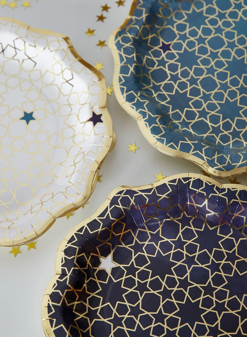 Party Camel 12 Pack Star Pattern Plates