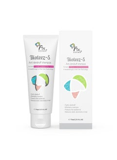 2% Salicylic Acid Bioteez-S Shampoo with 1% Zinc Pyrithione & Tea Tree Oil | Anti Dandruff Shampoo | Sulphate & Paraben free Shampoo - 2.65 Fl Oz