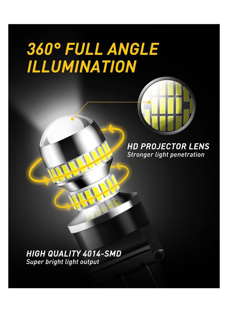 Led Tail Lights Bulb, 2Pcs T20 7440 7443 High Brightness Reverse Light Bulb Tail Light Running Light Brake Light, 400% Brightness. Enhance Your Car/RV/Trailer/Camper's Visibility
