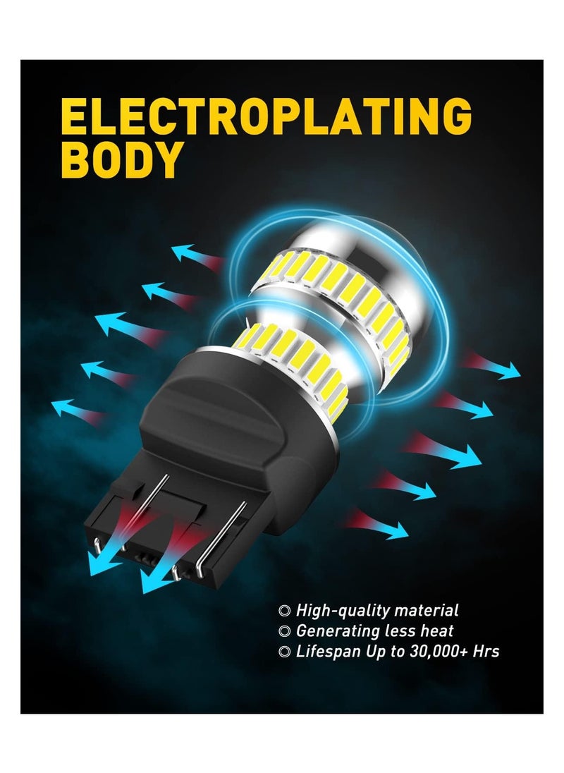 Led Tail Lights Bulb, 2Pcs T20 7440 7443 High Brightness Reverse Light Bulb Tail Light Running Light Brake Light, 400% Brightness. Enhance Your Car/RV/Trailer/Camper's Visibility
