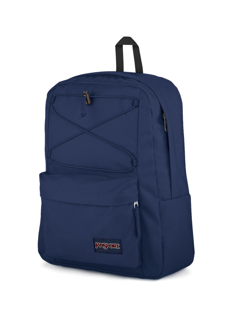 JanSport Unisex Fashion Backpack Flex Pack Navy - Image 4