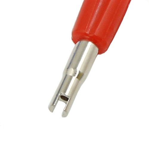 Aracey Valve Core Remover with 100 Pcs Car Truck Replacement TPMS Nickel Plated Tire Tyre Valve Stem Core Dual Single Head Valve Core Remover Tire Repair Tool Set - Image 5