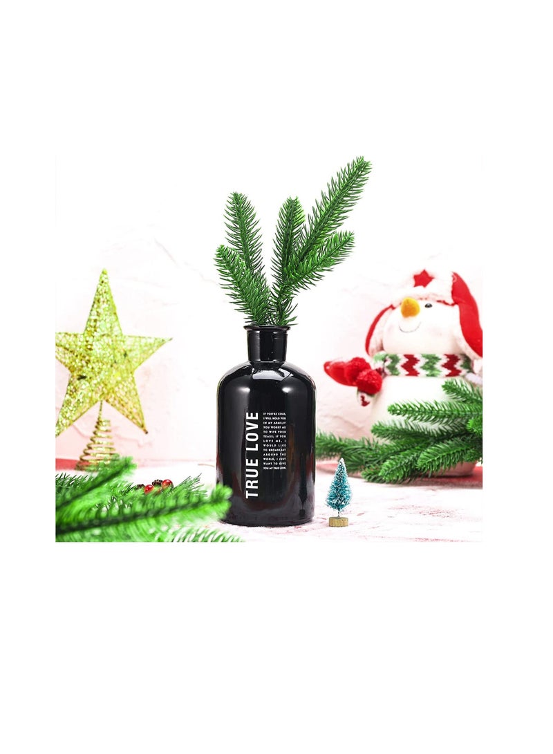 16 pcs Artificial Pine Needles,Green Leaves Needle Artificial Pine Branches Plastic Pine Leaves for festival Wreath Garland Decorations DIY Garland Wreaths - Image 5