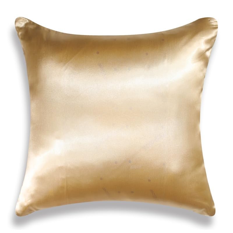Vendola Decorative Foil Blackout Cushion Cover 24 Inch x 24 Inch, Sofa Pillow Cover Set, Light Grey Color, Foil Shimmer Glittery Pattern, Diwali Festive, (Light Grey, 24X24 Inches, Set of 2) - Image 4
