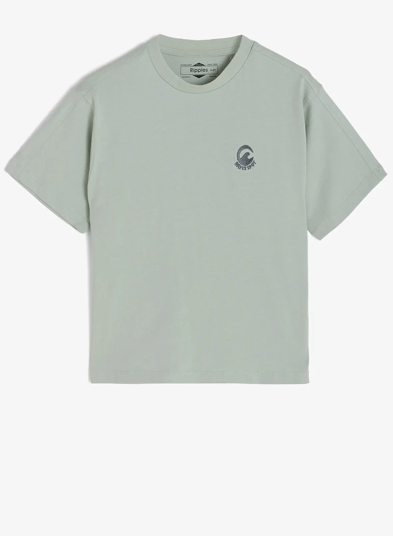 ريبلز مع نمشي Boys Drop Shoulder T-shirt