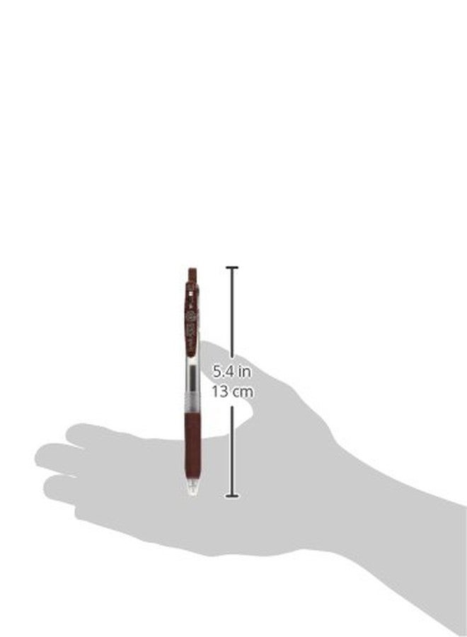 Zebra Technologies Zebra Sarasa Clip Pen 0.3 mm, Brown (JJH15-E) - Image 2
