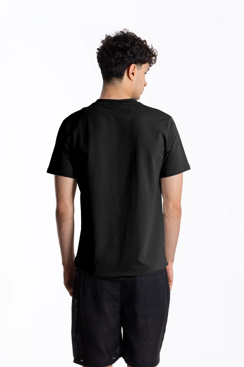 SHAPES COTTON BLEND PRINTED T-SHIRT