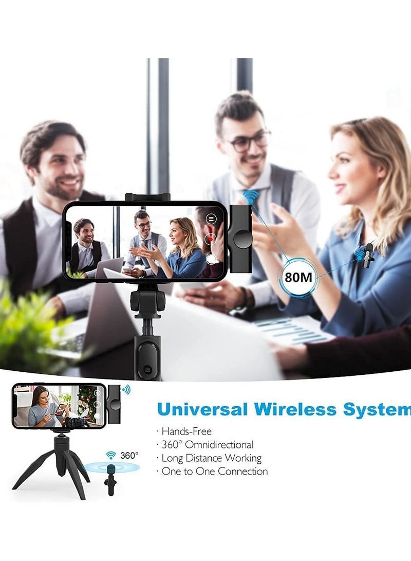 2 in 1 iphone or type-c Wireless Lavalier Microphone For IPhone, Plug Play, Portable Audio Video Recording Mic for Youtube, Live Stream, Vlog, Interview, Laptops PC - Image 3
