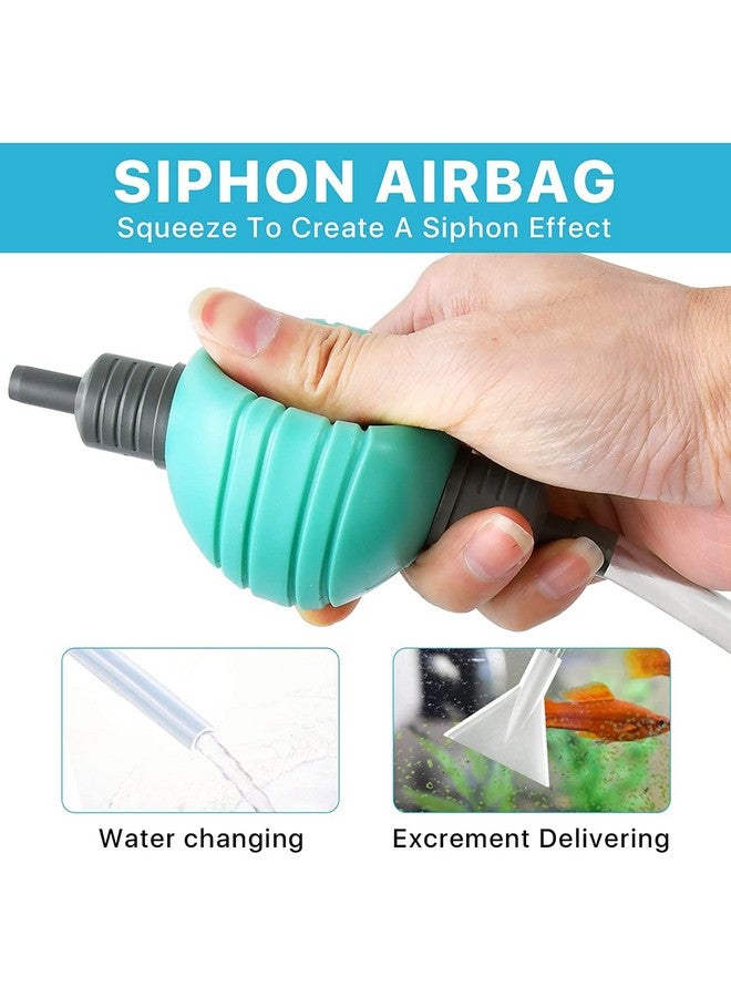 VAYINATO® Fish Tank Cleaner and Aquarium Water Changer Siphon with A Thinner Water Tubing. Perfect for Cleaning Small Fish Tanks, Gravel Vacuum for Aquarium (Green) by Petzlifeworld - Image 3