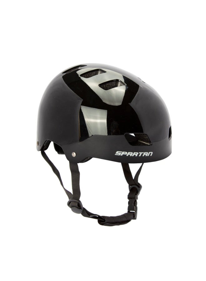 Spartan Mirage Kids Helmet – Adjustable Fit, Multi-Sport Protection, Ages 6–14 – Midnight Black - Image 2