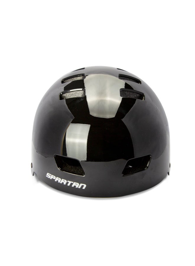 Spartan Mirage Kids Helmet – Adjustable Fit, Multi-Sport Protection, Ages 6–14 – Midnight Black - Image 4