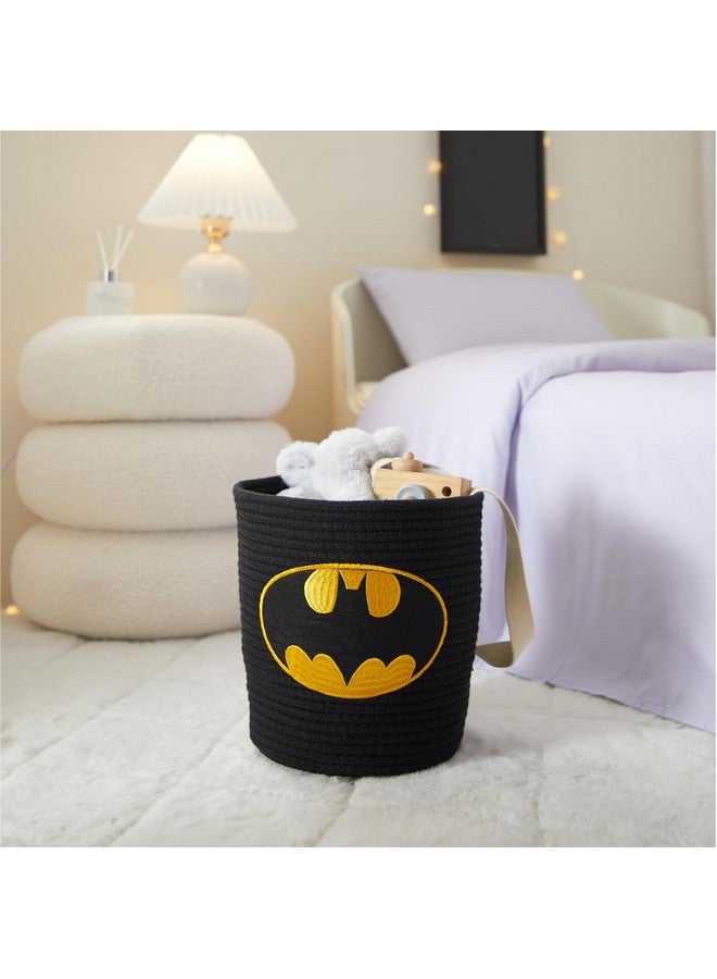 Idea Nuova سلة تخزين حبل باتمان من إيديا نوفا، 10" ارتفاع × 10" عرض، منظم زخرفي ووظيفي لغرفة الأطفال أو الحضانة - Image 5