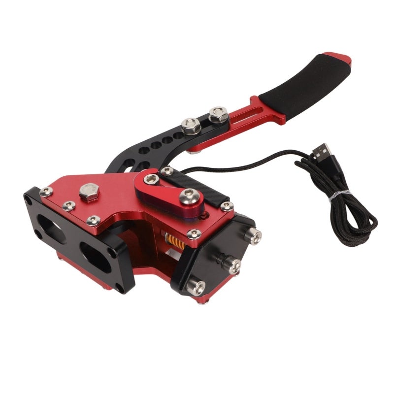 USB Handbrake 64 Bit Non-Contact Hall Sensor Racing Game Handbrake - Plug and Play CNC Aluminum for PC Racing Simulators - Image 4