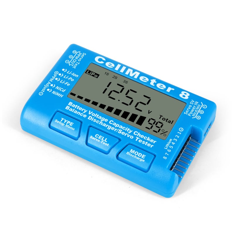 Digital Battery Checker: Blue ABS Material, LCD Backlight Display, Portable Handheld Battery Tester - Multi-Type Battery Support, Voltage & Capacity Detection for Electronic Tool Users - Image 5