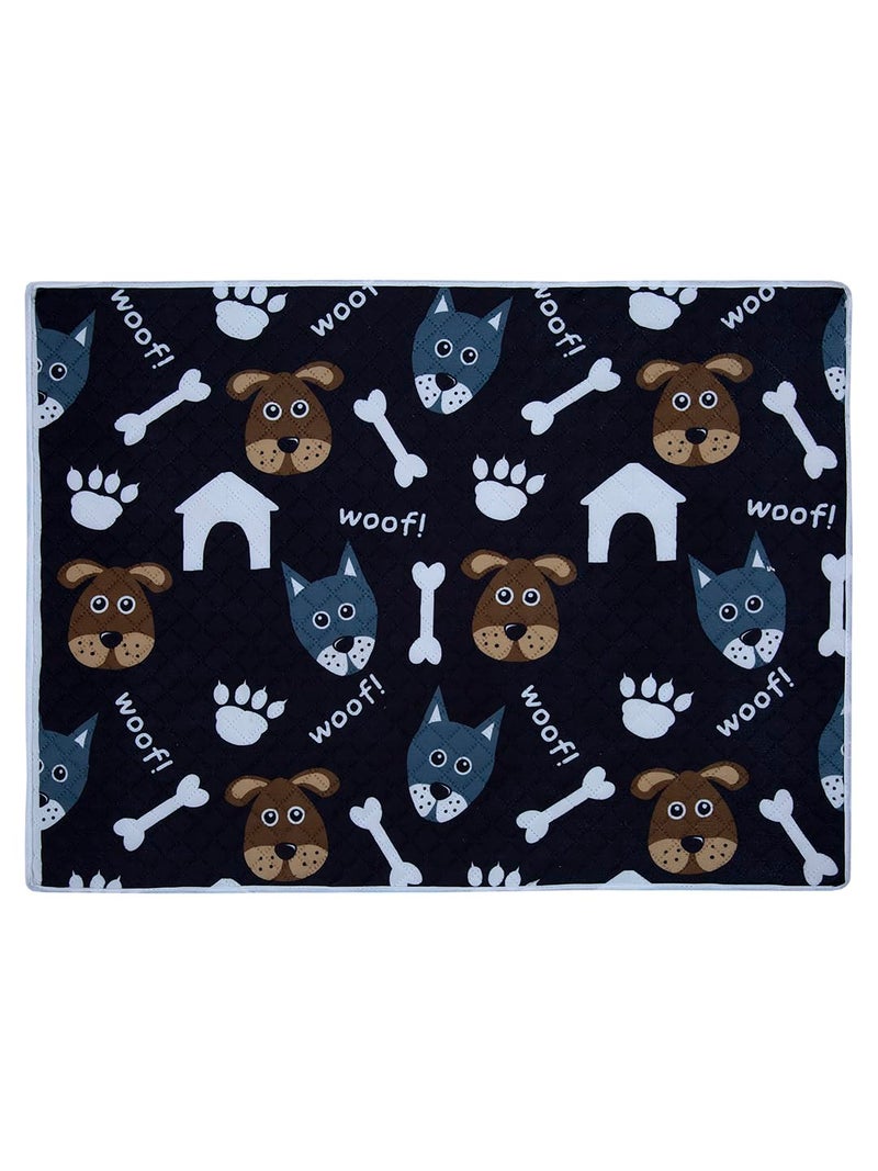 AAZEEM Soft Light Weight Mat for Dogs,Cats & Pets, (Size-M),Black - Image 2