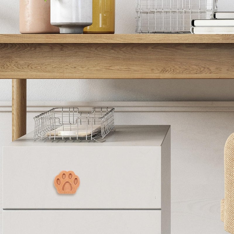 Solid Beech Wood Cabinet Knobs and Drawer Pulls for ’s Room Furniture, Cartoon Animal Dresser Handles, Decorative Wooden Cupboard Pull Knobs for Nursery and Wardrobe - Image 5