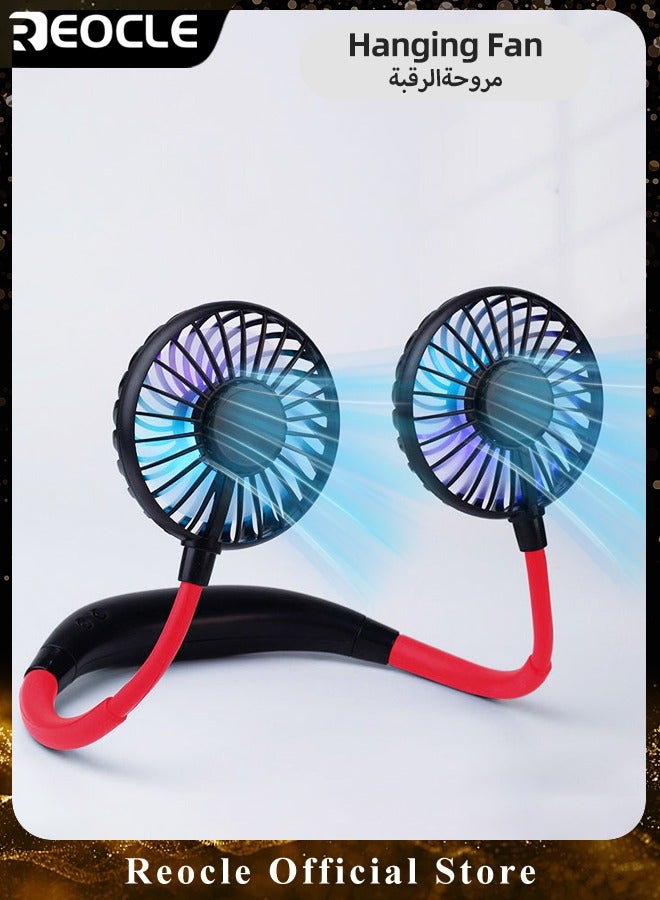 REOCLE Neck Fan Portable Face Fan Personal USB Hands Free Mini Wearable Sports Handheld Cooling Small New Fans Perfect for Working & Traveling & Office & Reading - Image 1