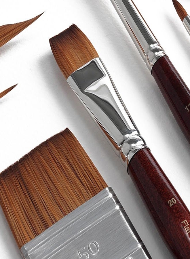 Creative Mark Mimik Kolinsky Watercolor Brush - # 12 Flat - Long Handle Synthetic Paint Brush - Handmade in Germany - Synthetic Sable Paint Brushes for Professional Artists - Animal-Friendly - Image 5