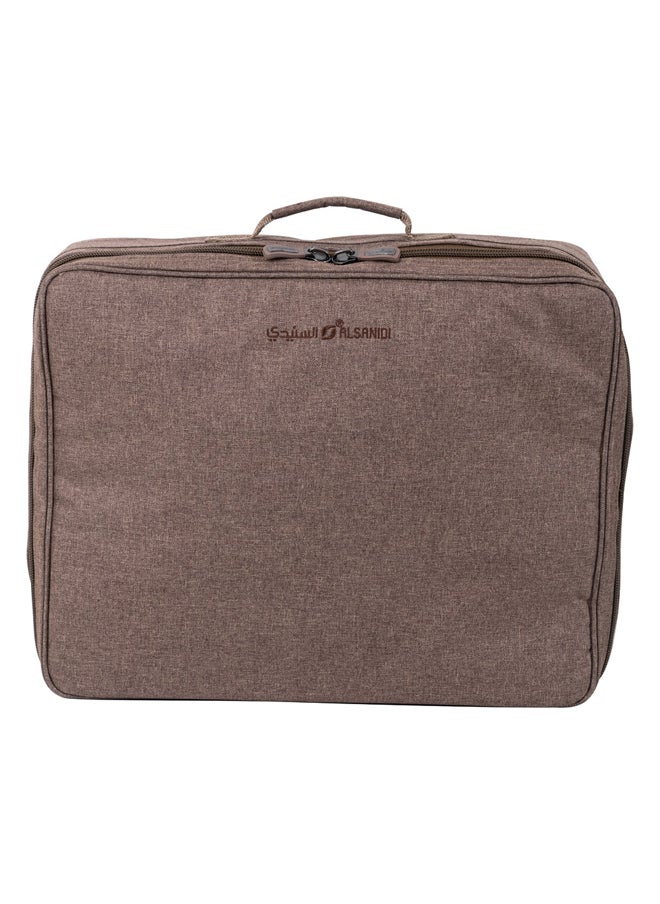 AL SANIDI Al-Suman tea and coffee bag for trips, Camping bag, Oud, Size 51*42*14.5Cm  - Image 3
