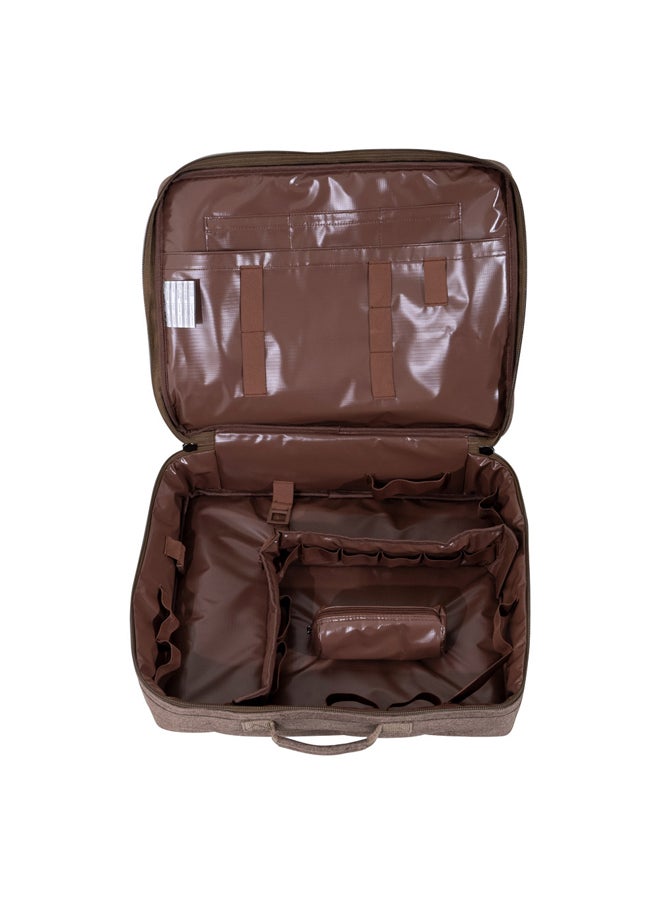 AL SANIDI Al-Suman tea and coffee bag for trips, Camping bag, Oud, Size 51*42*14.5Cm  - Image 5
