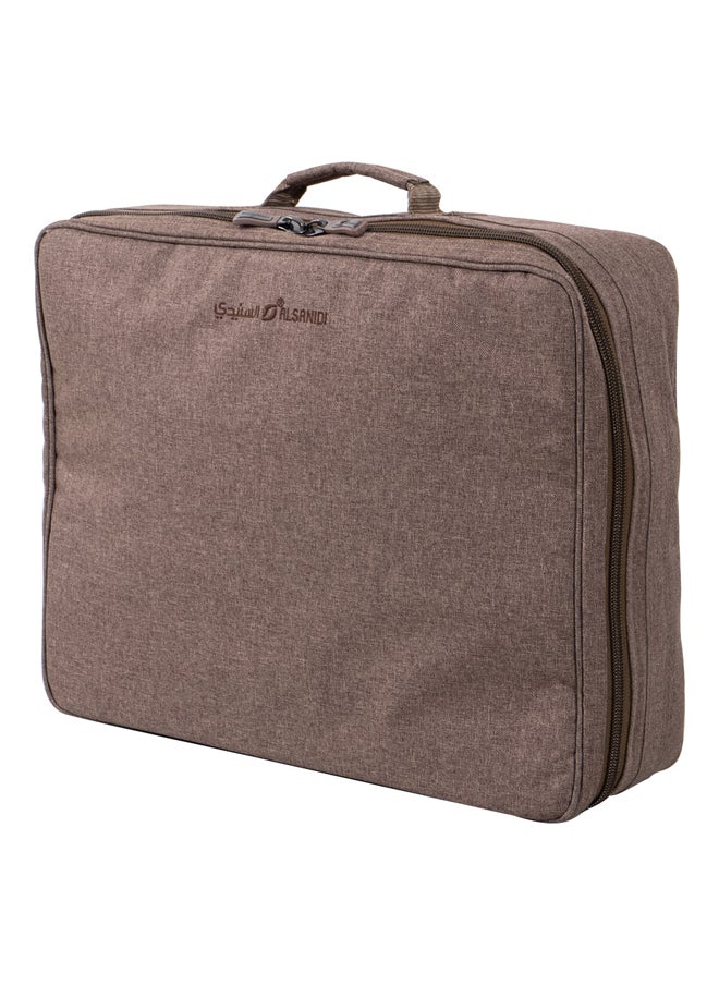 AL SANIDI Al-Suman tea and coffee bag for trips, Camping bag, Oud, Size 51*42*14.5Cm  - Image 2