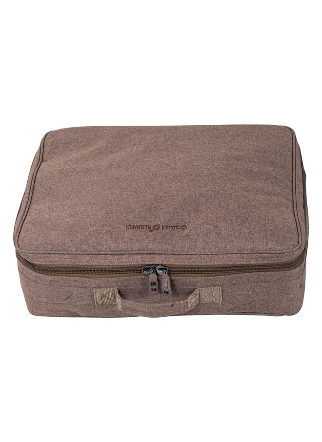 AL SANIDI Al-Suman tea and coffee bag for trips, Camping bag, Oud, Size 51*42*14.5Cm  - Image 4