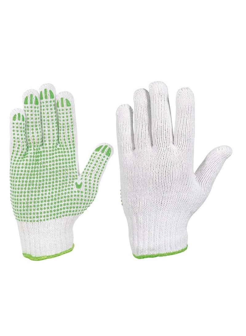 KNP Garden glove with PVC dotted palm and elastic back M 