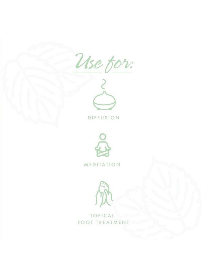 now Essential Oils, Organic Peppermint Oil, Invigorating Aromatherapy Scent, Steam Distilled, 100% Pure, Vegan, Child Resistant Cap, 1-Ounce  - Image 5